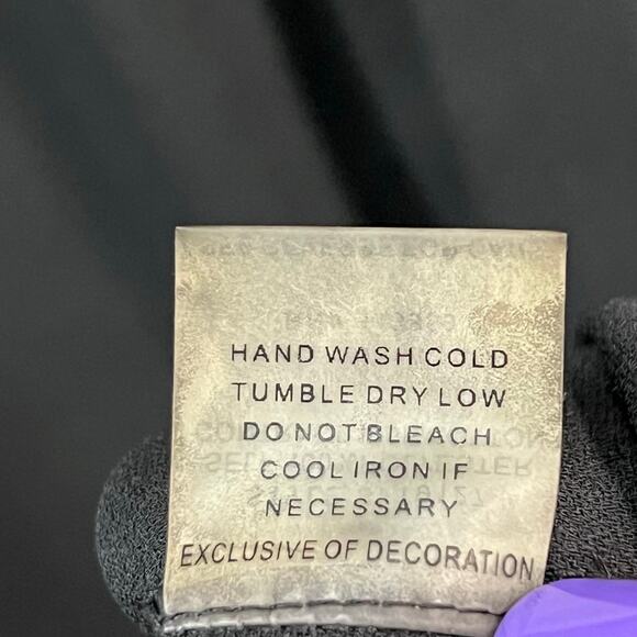 41 Hawthorn Top Womens M Black Chiffon Lace Semi Sheer Relaxed Blouse Whimsygoth - Picture 14 of 15